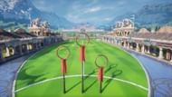 Other schools' pitches appear in-game, with the school building in the backdrop (Image via Warner Bros)